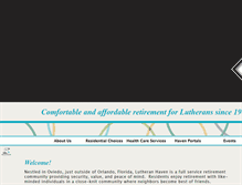 Tablet Screenshot of lutheranhaven.org